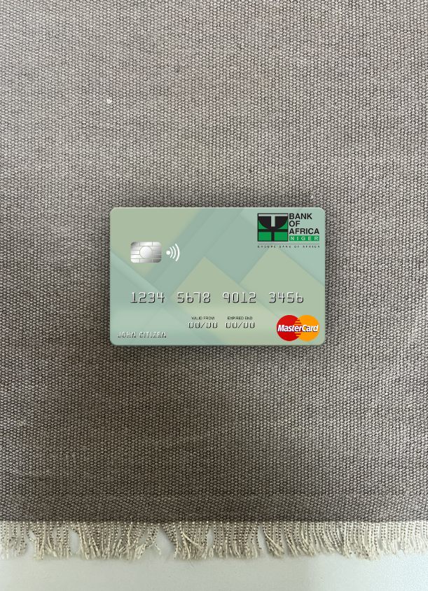 Download Niger Bank of Africa mastercard photolook front Photoshop template